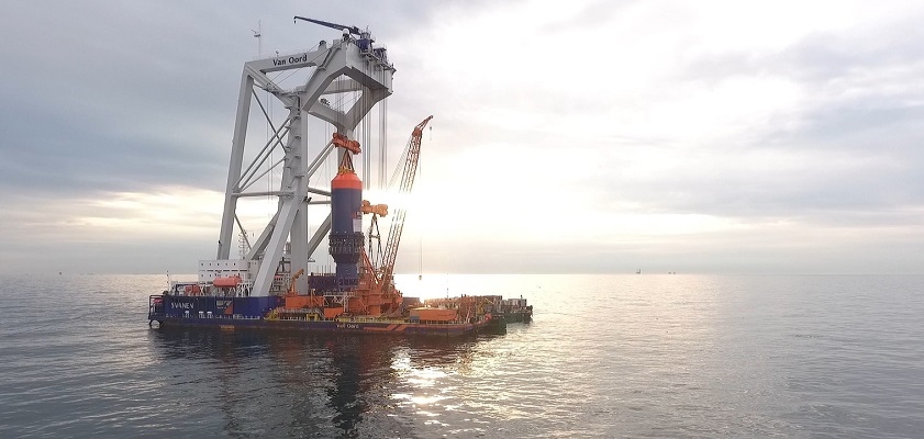Test met innovatieve hamer voor windpark op zee succesvol afgerond
